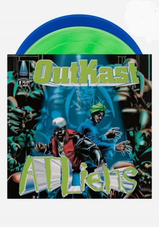 Outkast Atliens Fluorescent Green Blue Vinyl Foil Numbered Newbury