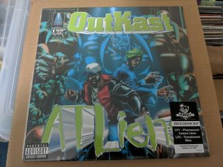 Outkast Atliens Fluorescent Green Blue Vinyl FOIL NUMBERED Newbury 2