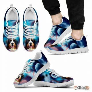 Bernese Mountain Dog Print Running Shoe For Men -