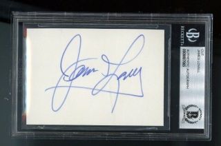 James Lovell Signed Card Bas Authenticated Apollo 13 Astronaut