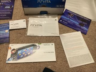 BOX ONLY SONY PS Vita Console System PCH - 1000 3G Wi - fi Model Crystal Black BOX 3