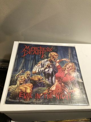 Merciless Death - Evil In The Night Lp 1st Press Vinyl Slayer Metallica
