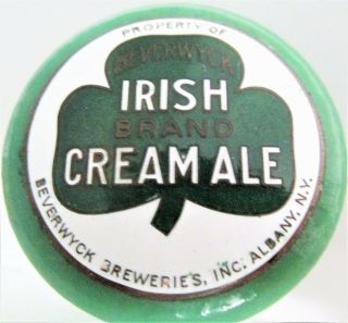 Beverwyck Breweries Albany NY Irish Cream Ale Round Ball Beer Tap Knob 2