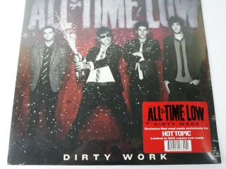 Very Rare Red Lp Vinyl All Time Low - Dirty Work (only 500 Copies Made)