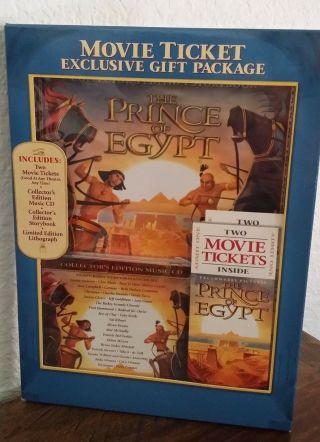The Prince Of Egypt Movie Ticket Exclusive Gift Package Collectors DreamWorks 2