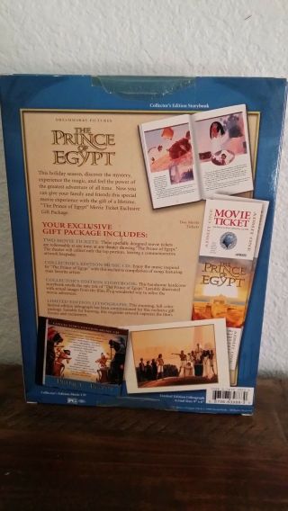 The Prince Of Egypt Movie Ticket Exclusive Gift Package Collectors DreamWorks 4