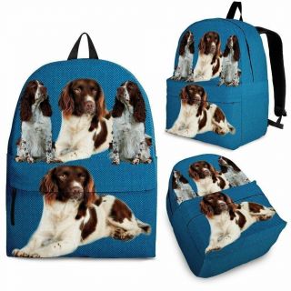 English Springer Spaniel Dog Print Backpack - Express