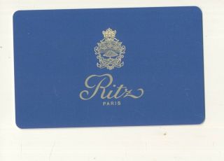 - - - - - - Ritz - - - - - Paris,  France - - - - - Room Key - K - 53