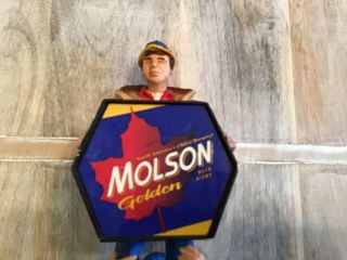 MOLSON Golden Beer Tap handle Canadian beer McKenzie Brothers N.  America’s Beer 3