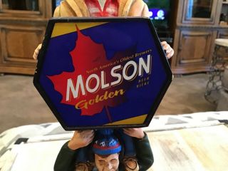 MOLSON Golden Beer Tap handle Canadian beer McKenzie Brothers N.  America’s Beer 7