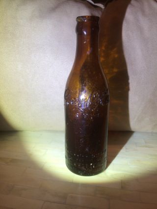 Gay - Ola Straight Side Amber Bottle Huntsville Ala “this Bottle Never Sold”