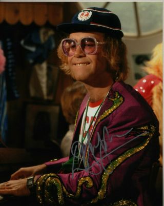 Elton John Hand Signed Autographed 8x10 " Photo W/coa - Rocketman
