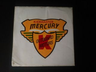 Rare Mercury Outboard Motors Decal Sign Sticker