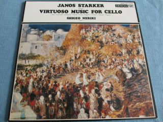 Janos Starker Plays Virtuoso Music For Cello Denon ‎– Ox - 7140 - Nd