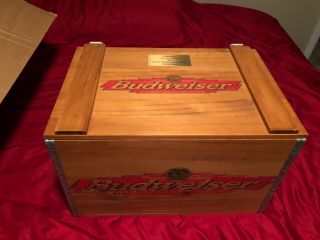 Budweiser Wooden Crate Collectible (one Of A Kind)