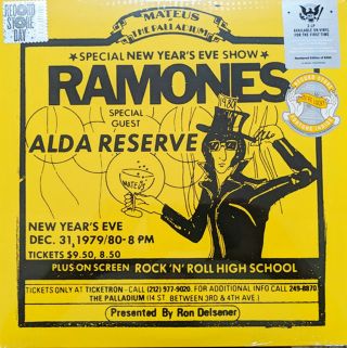 Ramones Lp X 2 Live At The Palladium York 1979 Vinyl Record Store Day 2019