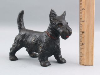 Antique Hubley Scottish Scottie Terrier Dog Cast Iron Sculpture Paperweight