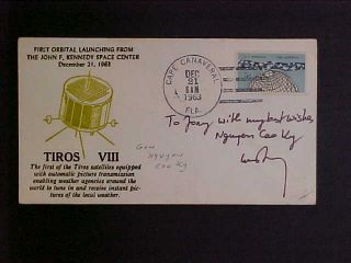 General/prime Minister Nguyen Cao Ky (d.  2011) Signed 1963 First Day Cover