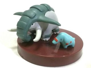 Japan Nintendo Yujin Tomy 1/40 Zukan Pokemon Donphan Phanpy Figure Toys
