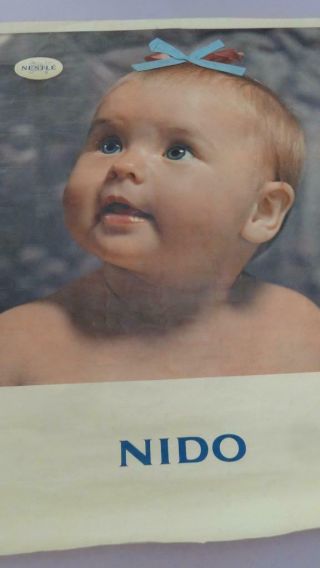 Nestle Nido Milk Rare Big Poster Advertisement Image With Baby 60x80cm