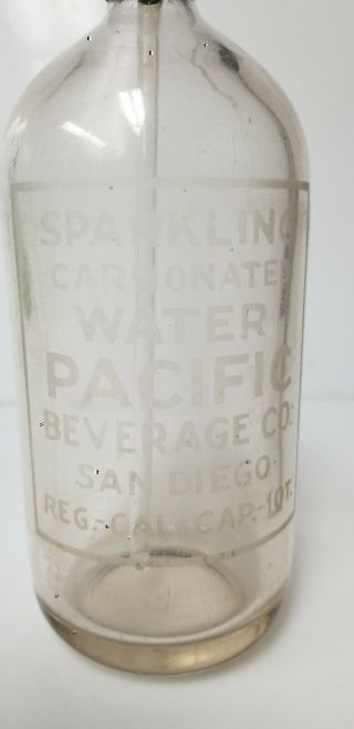 Seltzer Bottle San Diego California Pacific Beverage Co 4