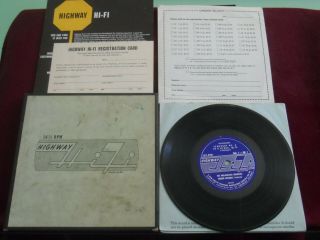 Mopar " Highway Hi - Fi " Record Box Set Of 6 - 1950 