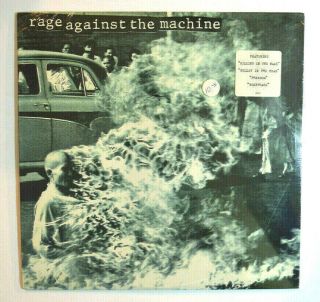 Rock Lp - Rage Against The Machine - S/t W/ Hype Sticker 1992 Epic