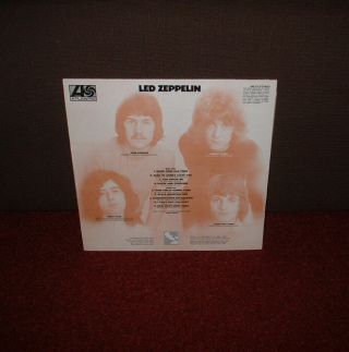LED ZEPPELIN 1st LP 1969 PLUM ATLANTIC A//1 B//1 MATRIXES 2