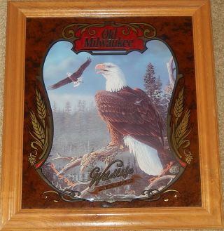 The Eagle - Old Milwaukee Beer Mirror Sign