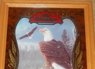 The EAGLE - OLD MILWAUKEE Beer Mirror sign 3