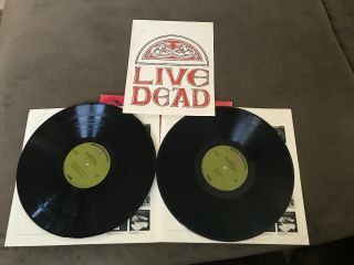 THE GRATEFUL DEAD LIVE DEAD RARE ORIG EX 1968 WARNER GREEN LABEL 4
