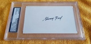President Gerald Ford Autographed Index Card (psa/dna 83855495)