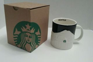 Starbucks Seattle Coffee Mug 2012 Collector Series Seattle Skyline Relief 2012