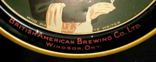 Orig 1934 Cincinnati Cream Ale Beer British American Brewing Metal Serving Tray 6
