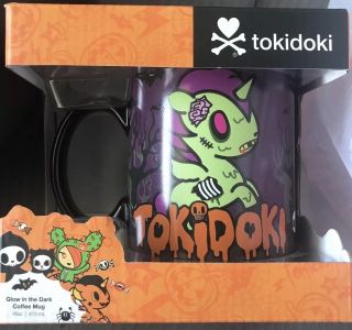 Tokidoki Unicorno Coffee Mug Kawaii Halloween Zombie Glow In Dark Ceramic 16oz