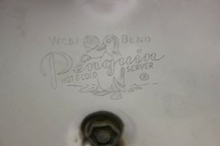 West Bend Penguin Ice Bucket Hot Cold Insulated Server Vintage BakeLite Handles 4