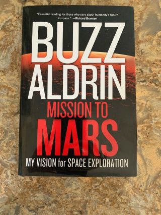 Buzz Aldrin Signed Book “mission To Mars”