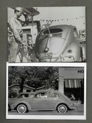 Volkswagen Beetle Post Cards History Vehicle German Bug Wind Up 57 Washington