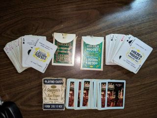 Vintage Golden Nugget Playing Cards 3 Packs of Cards 2