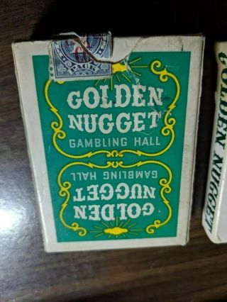 Vintage Golden Nugget Playing Cards 3 Packs of Cards 4