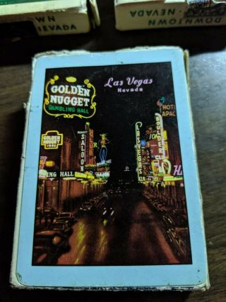 Vintage Golden Nugget Playing Cards 3 Packs of Cards 5