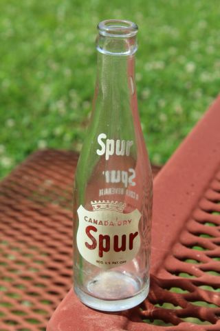 Gadsden Alabama Canada Dry Spur Acl Bottle Ala Al Rare Cola Clear 1947