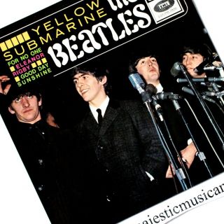 The Beatles 1968 Yellow Submarine Ep 7 " Vinyl France Eleanor Rigby Nm