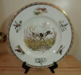 Wedgwood Sporting Dog Plate Pointer Dog Hunting Dog Rare Limited Edition