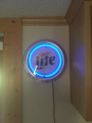 Miller Lite Clock With Its 5 Oclock Somewhere Sign
