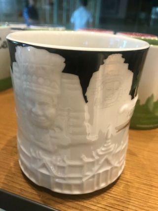 Starbucks Cambodia Mug - Cambodia Black Relief Mug