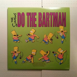 The Simpsons Do The Bartman Rare Vinyl Record 12 " Promotional Memorabilia Gift