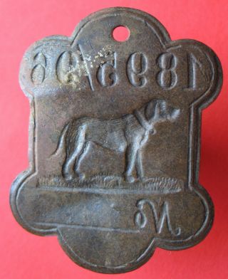 Poland - old 1895/96 dog license tag - more on ebay.  pl 2