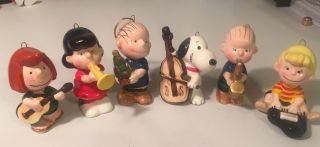 Rare 6pc Snoopy Peanuts Music Band 1960 