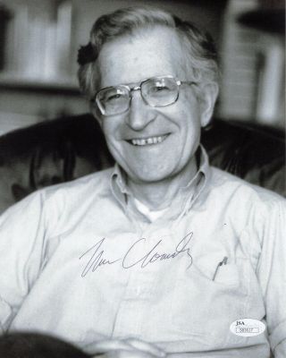 Noam Chomsky Hand Signed 8x10 Photo Linguistics Professor From Mit Jsa